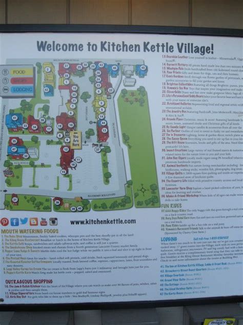 The Kitchen Kettle Village map helped us track down the shops and food we wanted to sample.