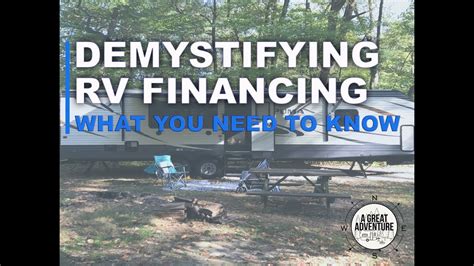 RV/Camper Financing- Everything you should know about recreational loans - YouTube