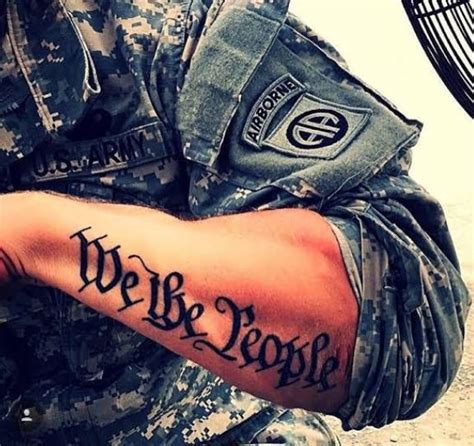 75 Patriotic “We the People” Tattoos and Ideas - Tattoo Me Now