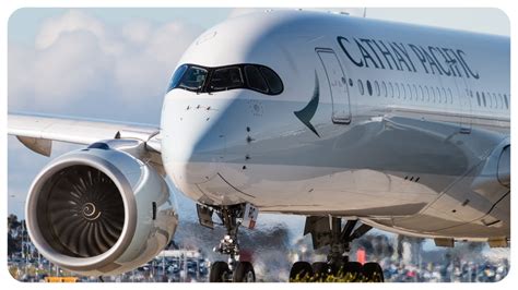 Cathay Pacific Airbus A350 TAKEOFF | Plane Spotting - YouTube