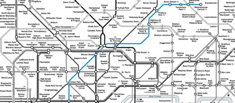 London Underground Victoria Line Map