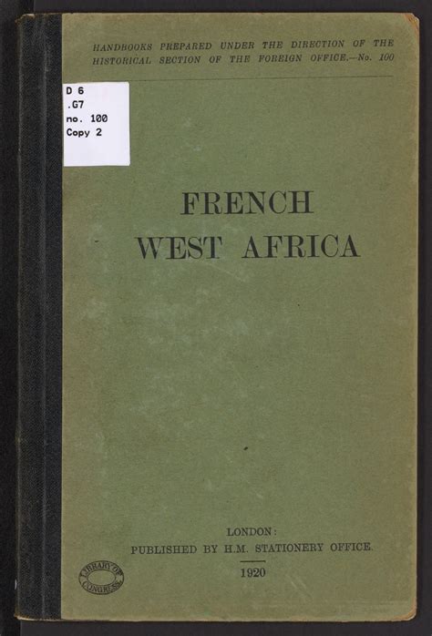 French West Africa. | Library of Congress