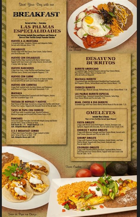 Menu - LAs palmas Mexican Restaurant