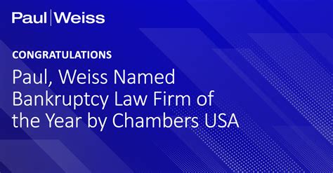 Paul, Weiss Named Bankruptcy Law Firm of the Year by Chambers USA ...