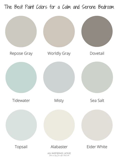 The Best Paint Colors for a Calm and Serene Bedroom | Bedroom paint color inspiration, Master ...