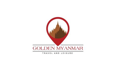 Golden Myanmar Logo (Self Study) | Logo design, Travel and leisure ...