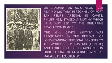 SOLUTION: Cavite mutiny 1872 - Studypool