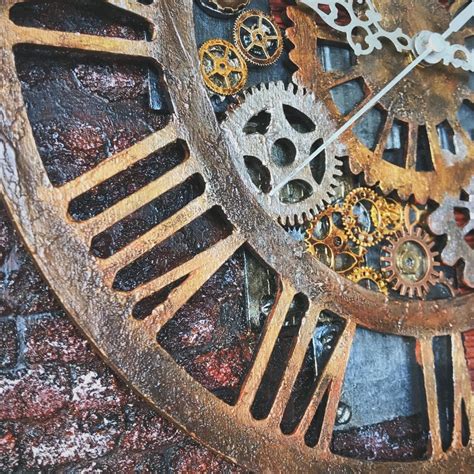 Handcrafted Steampunk Wall Clock/ Skeleton Wooden Clock/ Mixed | Etsy | Steampunk home decor ...