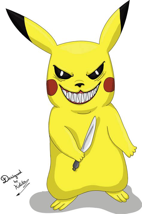 Evil Pikachu by cotekotita on DeviantArt