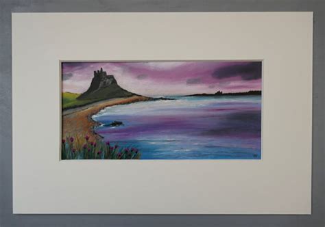 Lindisfarne Castle painting - by artist Janine Jacques