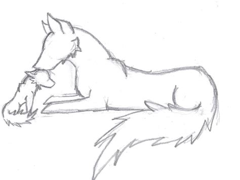 Wolf and her pup by xXdreamwalkerXx on DeviantArt