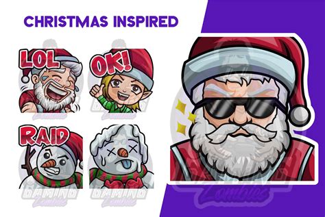 Christmas Inspired Emote Pack - Emotes Store