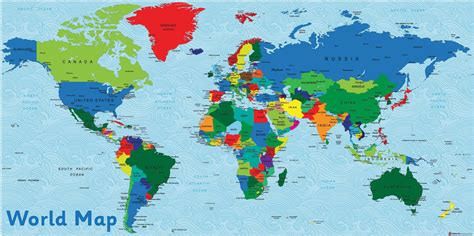 List Of World Map Labeled Seas 2022 – World Map With Major Countries