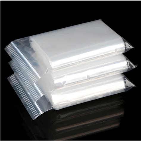 Heavy Duty Clear Zipper Seal Zip Lock Top Reclosable Poly Plastic Bags ...