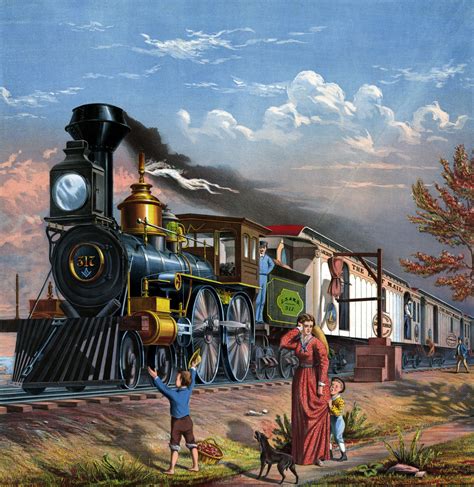 Mail Train Painting Free Stock Photo - Public Domain Pictures