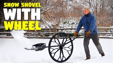 Snow Shovel With Wheel - YouTube