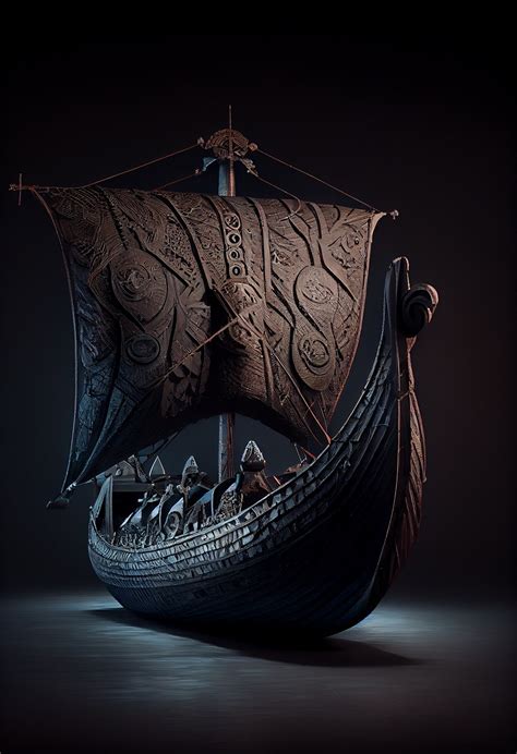 Viking Ships Wallpaper