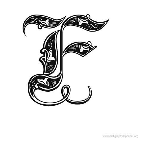 http://calligraphyalphabet.org/calligraphy-alphabet-f.html | Calligraphy alphabet, Lettering ...