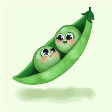 Two peas in a pod 😊💕 #picoftheday #digitaldrawing #instaart #drawing #illustration #peasinapod # ...