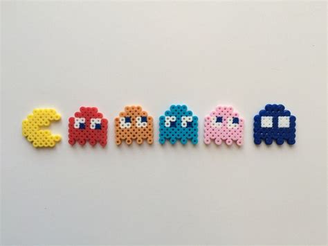 Pac-Man Perler Bead Sprite Set Mini Pac Man & by ToughTurtles