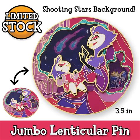 Storytime Stolas + Octavia - JUMBO Enamel Pin *LIMITED STOCK* – Shark Robot