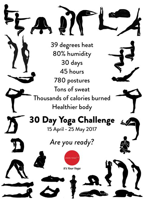 30 Day Poster - Union Yoga