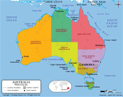 Australia Political Map With Capitals United States Map | sexiezpix Web Porn