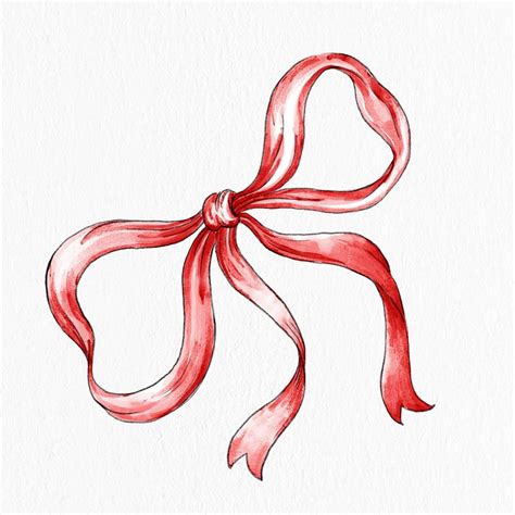 Red ribbon bow vector hand | Premium Vector Illustration - rawpixel