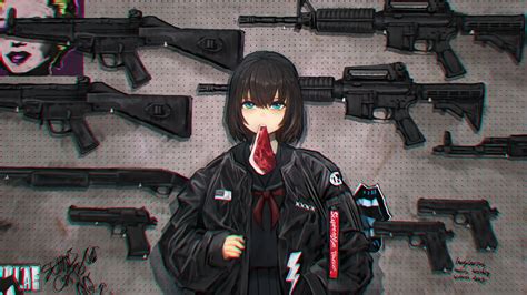 Anime Girl Wallpaper Gun - Anime Wallpaper HD