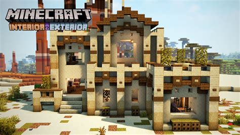 Minecraft Interior and Exterior: Desert House - YouTube