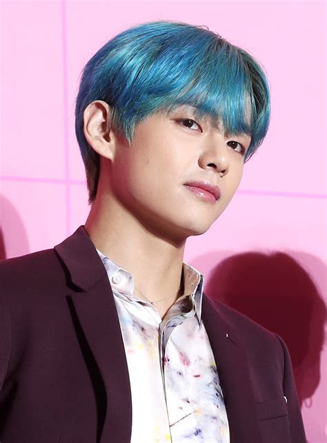 V's Blue Hair Color in 2019 | BTS's Best Hair Colors Over the Years ...