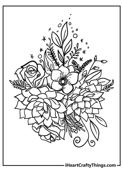 Coloring Pages Pretty Flowers