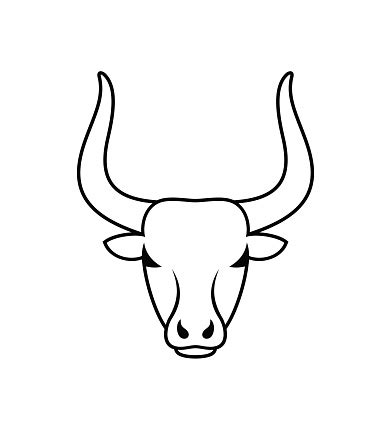 Logo Kepala Banteng Kepala Banteng Terisolasi Di Latar Belakang Putih Ilustrasi Stok - Unduh ...