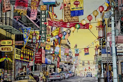 San Francisco Chinatown Painting by Andre Salvador