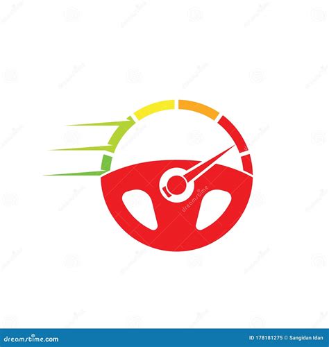 Car Steering Wheel Logo Icon Vector Illustration Stock Vector ...