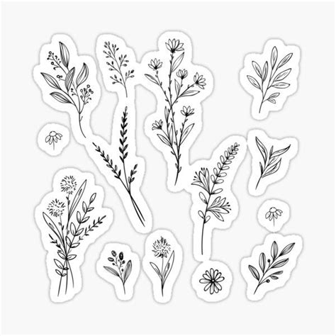 Flower Stickers for Sale | Autocollants imprimables gratuits ...