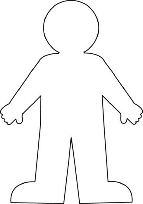 Human clipart body outline Pencil and in color human clipart body ...