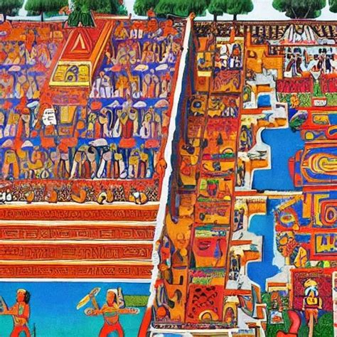 aztecs, living in Moctezuma Palace - Arthub.ai