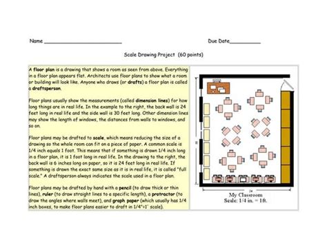 Scale drawing math project