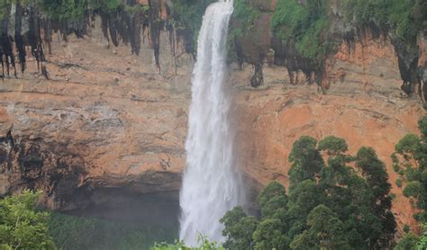 Hiking to Sipi Falls on Mount Elgon in Uganda.