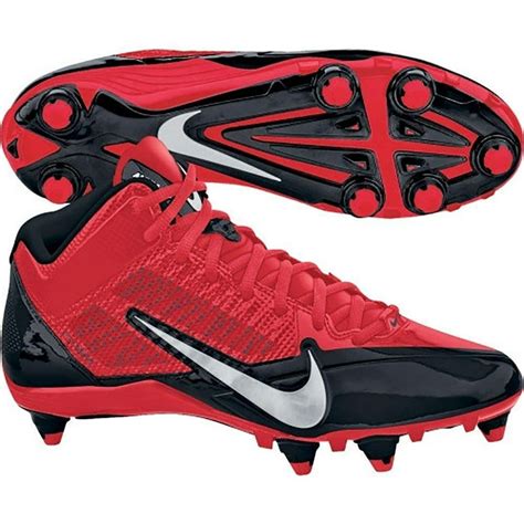 Nike Alpha Pro 3/4 D Men's Detachable Football Cleats Black/Red ...