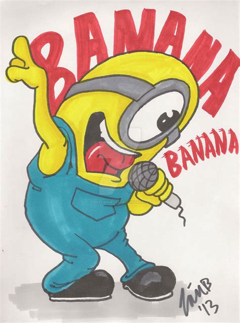 Minion singing banana by crazyangel64 on DeviantArt