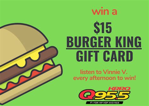 Win a $15 Burger King Gift Card