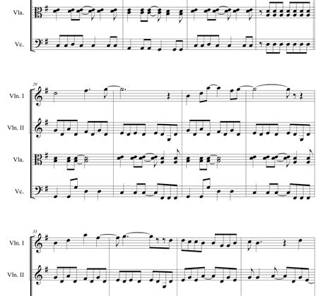 There she goes Sheet music - The La's - String Quartet - Violin - Viola ...