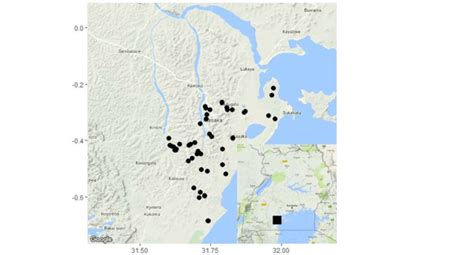 Map of Masaka District and sampled villages. | Download Scientific Diagram