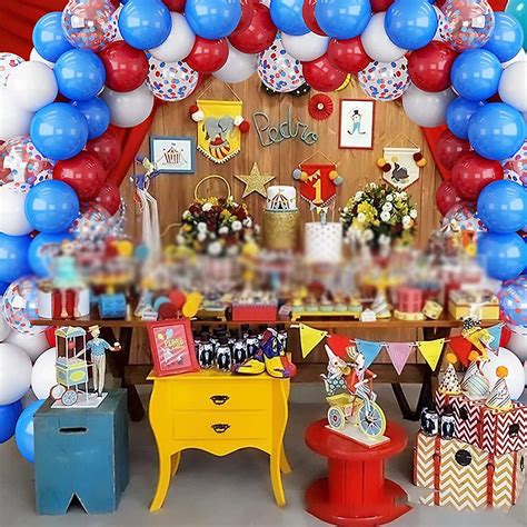 Red White Blue Balloons Garland Arch Kit, 2023 King Charles Iii Coronation Party Sporting Pub ...