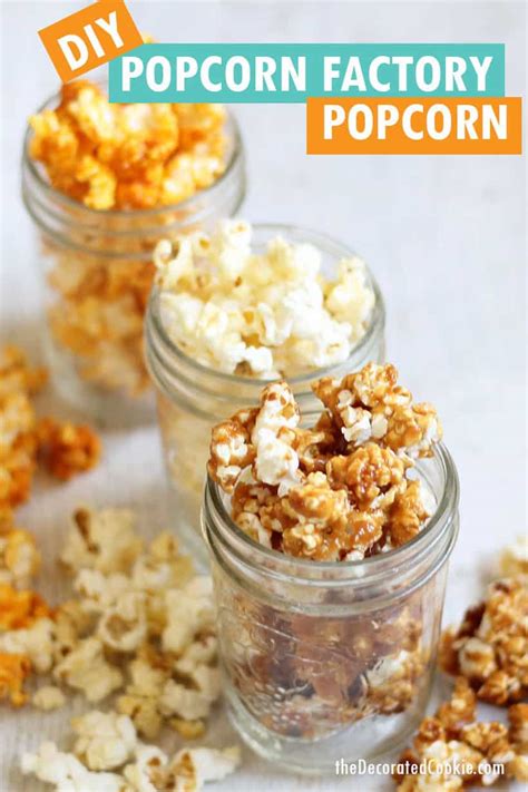 HOMEMADE POPCORN FACTORY POPCORN - 3 flavors