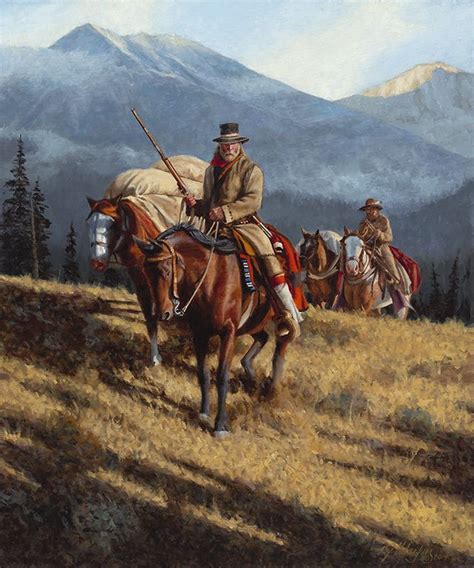 Cowboy Artwork, Western Artwork, Western Paintings, Mountain Men, Rocky Mountains, Mountain Man ...