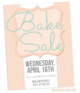 Spring Bake Sale Flyer Design | Bake Sale Flyers – Free Flyer Designs