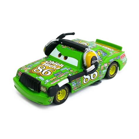 Disney Pixar Cars 3 Chick Hicks With Headset Metal Diecast Toy Car 1:55 Loose Brand New In Stock ...